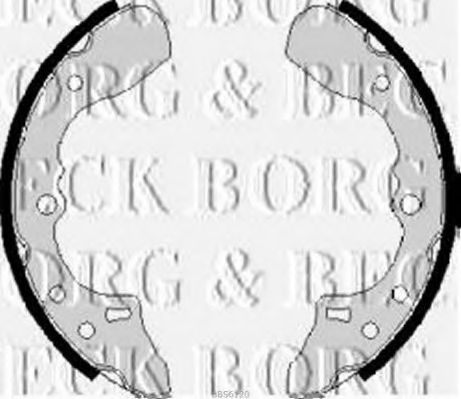 BBS6120 BORG+%26+BECK Brake Shoe Set