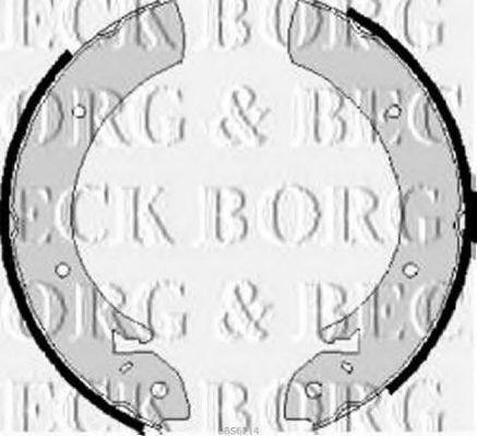 BBS6214 BORG+%26+BECK Bremsbackensatz