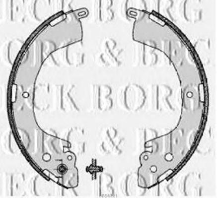 BBS6281 BORG+%26+BECK Brake System Brake Shoe Set