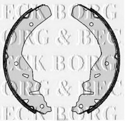 BBS6299 BORG+%26+BECK Brake Shoe Set