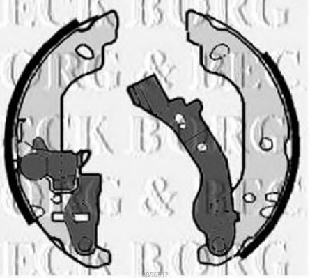 BBS6337 BORG+%26+BECK Brake System Brake Shoe Set