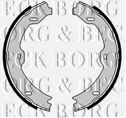 BBS6396 BORG & BECK Brake Shoe Set, parking brake