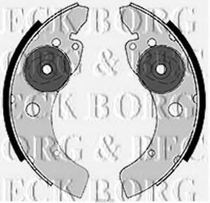 BBS6438 BORG+%26+BECK Brake System Brake Shoe Set