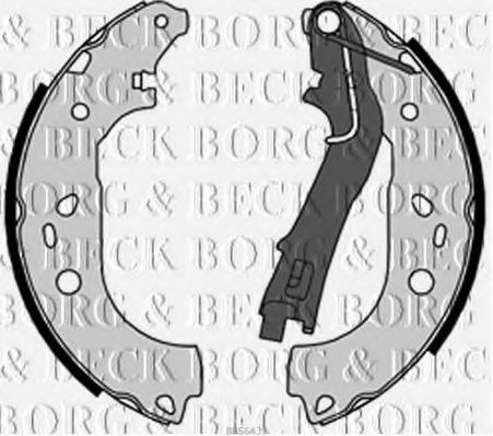 BBS6439 BORG+%26+BECK Brake Shoe Set