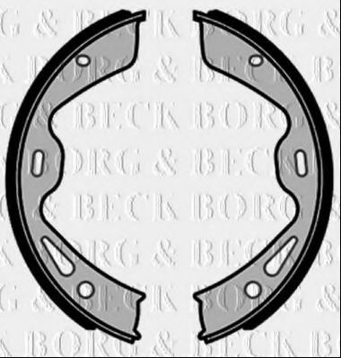 BBS6474 BORG+%26+BECK Brake Shoe Set, parking brake