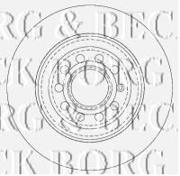 BBD4507 BORG & BECK Brake Disc