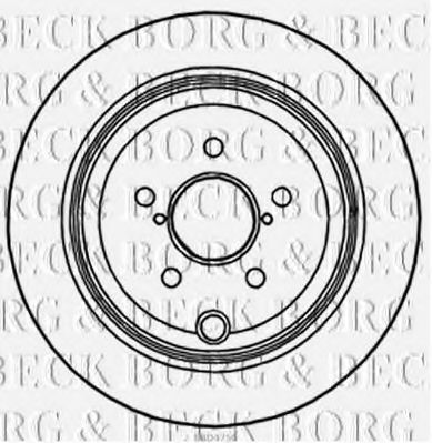 BBD4756 BORG+%26+BECK Brake Disc