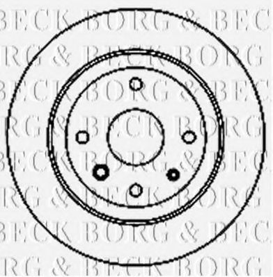 BBD5158 BORG & BECK Brake Disc