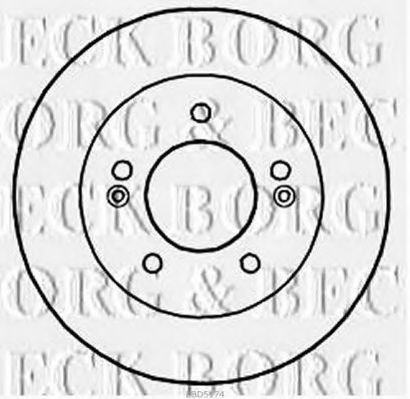 BBD5174 BORG+%26+BECK Brake Disc