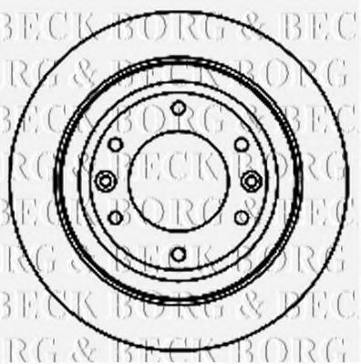 BBD5188 BORG+%26+BECK Brake System Brake Disc