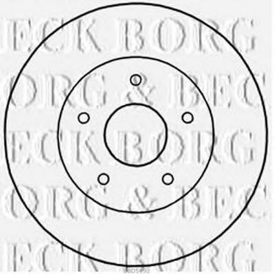 BBD5192 BORG+%26+BECK Brake Disc