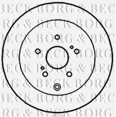 BBD5196 BORG+%26+BECK Brake System Brake Disc