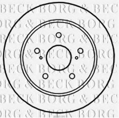 BBD5199 BORG+%26+BECK Brake System Brake Disc