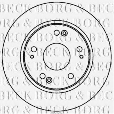 BBD5202 BORG+%26+BECK Brake System Brake Disc
