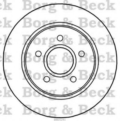 BBD5241 BORG+%26+BECK Brake System Brake Disc