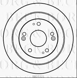 BBD5321 BORG+%26+BECK Brake System Brake Disc