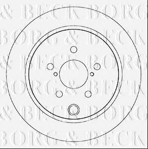 BBD5345 BORG+%26+BECK Brake System Brake Disc