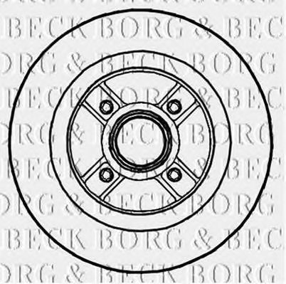 BBD5721S BORG+%26+BECK Brake Disc