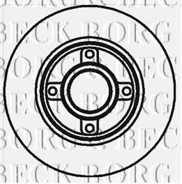 BBD5796S BORG+%26+BECK Brake Disc