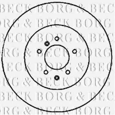 BBD5822S BORG & BECK Brake Disc
