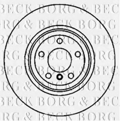 BBD5825S BORG+%26+BECK Brake Disc