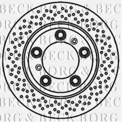 BBD5836S BORG+%26+BECK Brake Disc