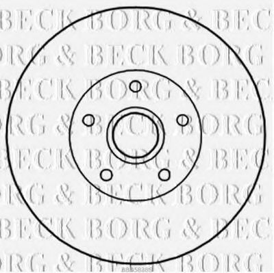 BBD5838S BORG+%26+BECK Brake System Brake Disc