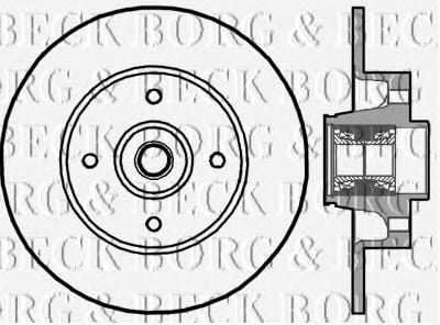 BBD5896S BORG+%26+BECK Brake Disc