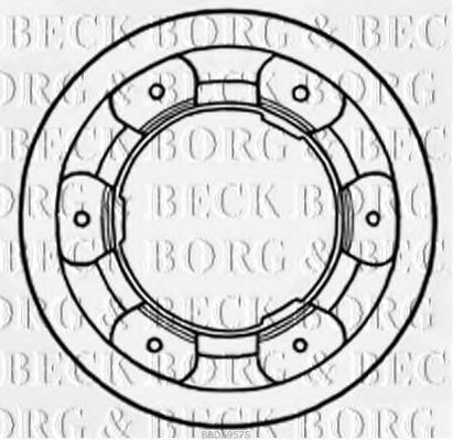 BBD5957S BORG+%26+BECK Brake Disc