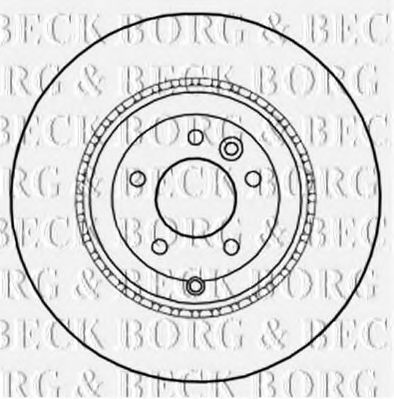 BBD5996S BORG+%26+BECK Brake Disc
