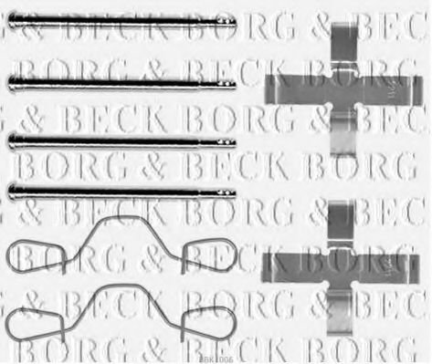 BBK1006 BORG+%26+BECK Accessory Kit, disc brake pads