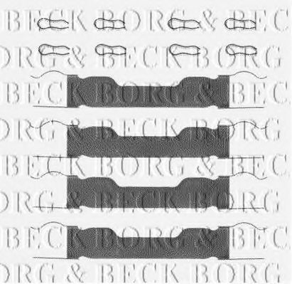 BBK1030 BORG+%26+BECK Accessory Kit, disc brake pads