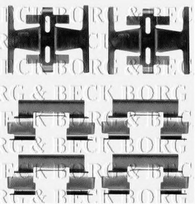 BBK1050 BORG+%26+BECK Brake System Accessory Kit, disc brake pads