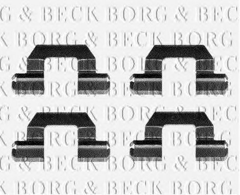 BBK1096 BORG+%26+BECK Brake System Accessory Kit, disc brake pads