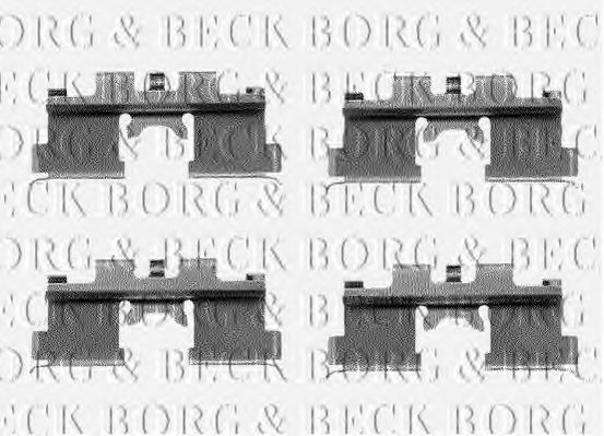 BBK1105 BORG & BECK Accessory Kit, disc brake pads