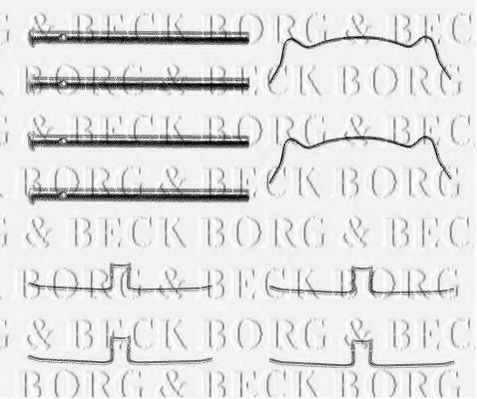 BBK1112 BORG & BECK Accessory Kit, disc brake pads