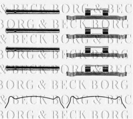 BBK1115 BORG+%26+BECK Accessory Kit, disc brake pads