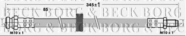 BBH6988 BORG+%26+BECK Bremsanlage Bremsschlauch