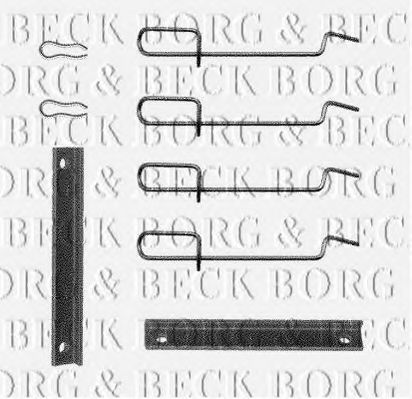 BBK1124 BORG+%26+BECK Accessory Kit, disc brake pads