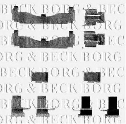BBK1159 BORG+%26+BECK Accessory Kit, disc brake pads
