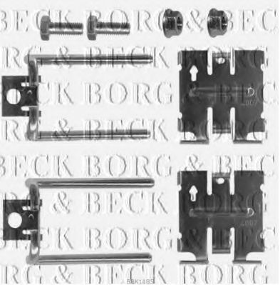 BBK1185 BORG+%26+BECK Brake System Accessory Kit, disc brake pads