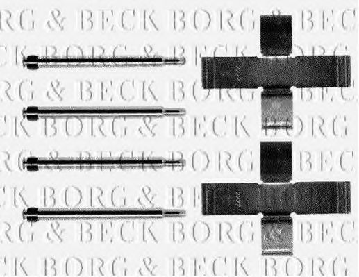 BBK1191 BORG+%26+BECK Zubehörsatz, Scheibenbremsbelag