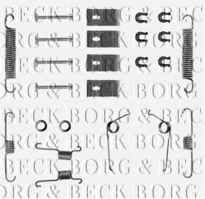 BBK6013 BORG+%26+BECK Accessory Kit, disc brake pads