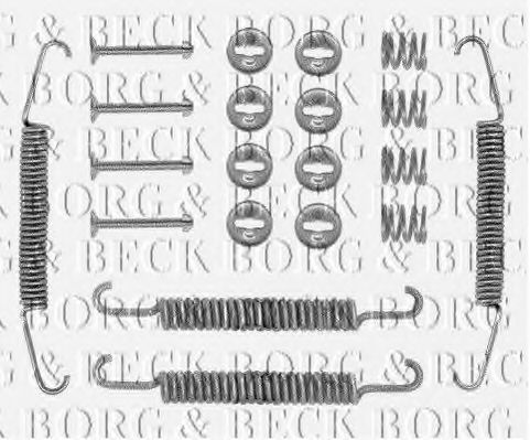 BBK6017 BORG+%26+BECK Accessory Kit, disc brake pads