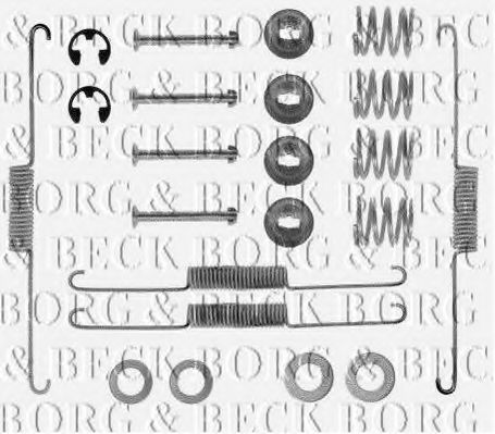 BBK6036 BORG+%26+BECK Brake System Accessory Kit, disc brake pads