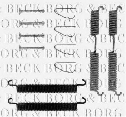 BBK6084 BORG+%26+BECK Accessory Kit, disc brake pads