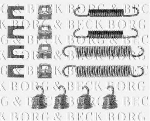 BBK6090 BORG & BECK Accessory Kit, disc brake pads