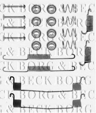 BBK6131 BORG & BECK Accessory Kit, disc brake pads