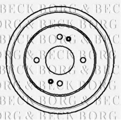 BBR7006 BORG+%26+BECK Brake Drum