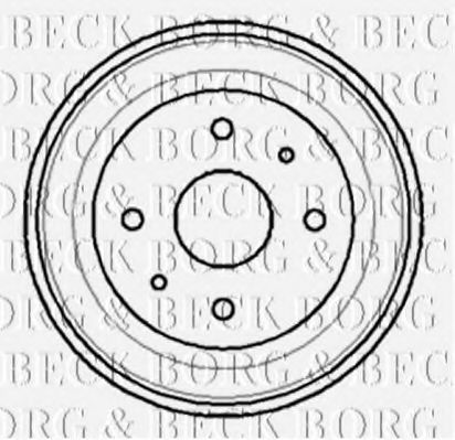 BBR7007 BORG+%26+BECK Brake Drum